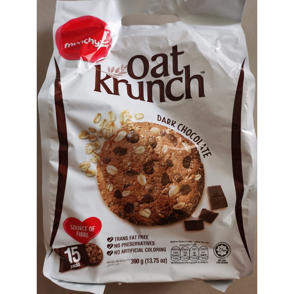Munchy's Oat Krunch Biscuit - Dark Chocolate (390g) | Shopee Malaysia