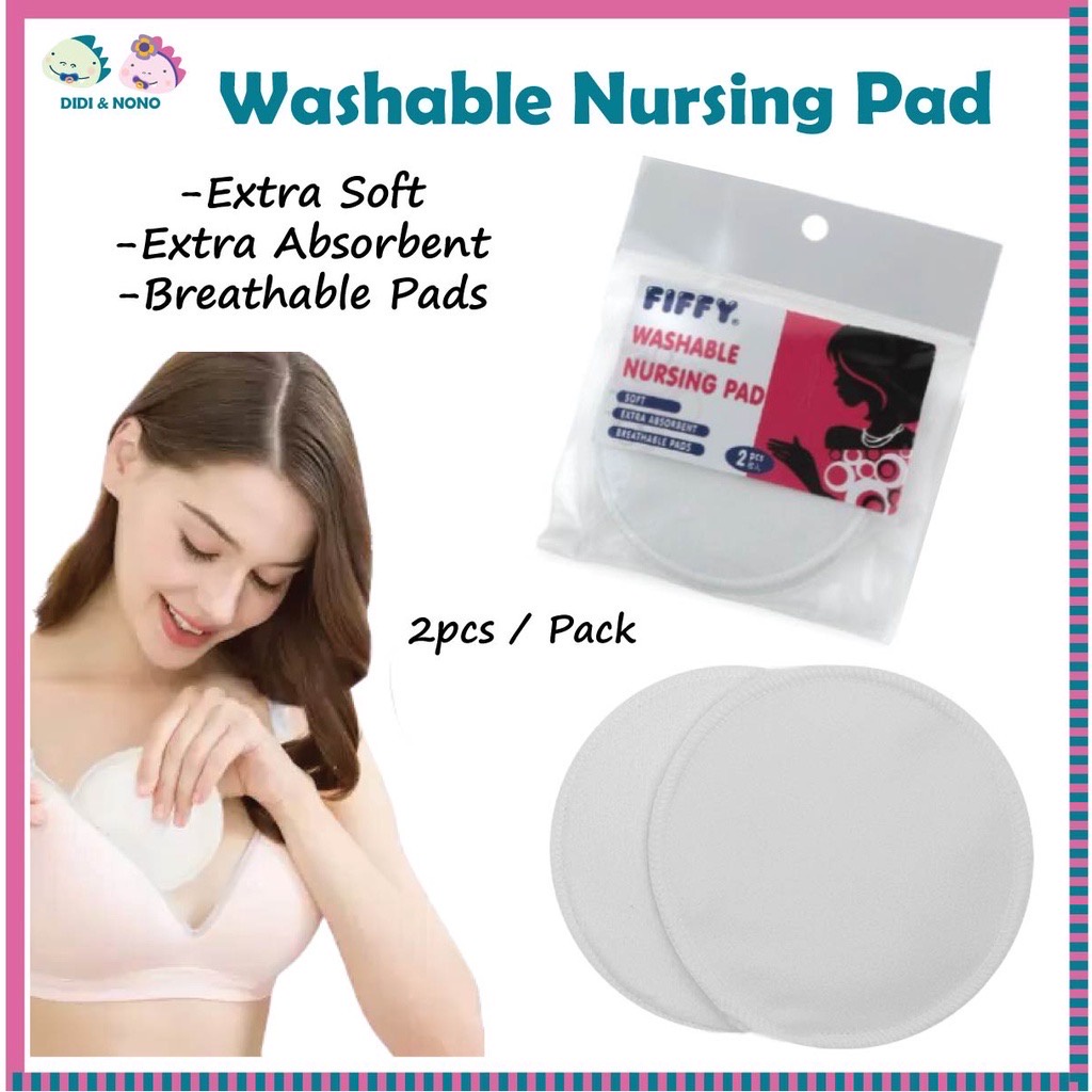 Fiffy Washable Nursing Pad (2 Pcs Per Pack) Shopee Malaysia