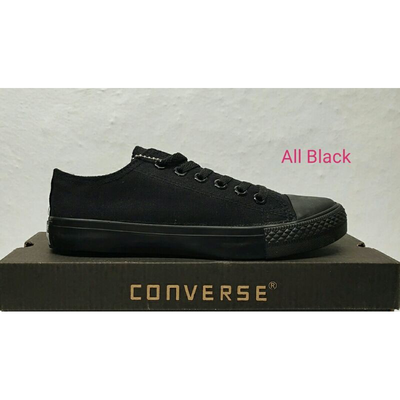 All Star Classic Canvas Shoes Kasut Kain Converse Black Canvas