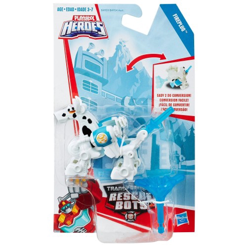 Transformers Playskool Heroes Rescue Bots Fireplug | Figura Convertibile Cane-Lanciaproiettili - 2