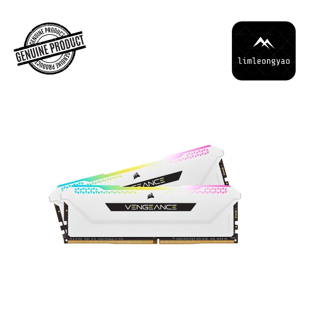 RGB PRO SL 16GB (2x8GB) DDR4 C16 Memory Kit — Black, CMH16GX4M2E3200C16