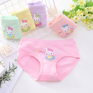 5 Pcs Children Kids Girls Panties Cotton Underwear Cute Thin Breathable  Soft Lingerie Panty Seluar Dalam Budak - F075