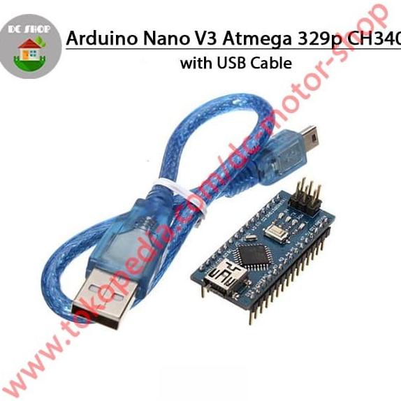 Arduino Nano V3 Ch340 Clone Atmega328p Weldalready Solderedcable Solderles Cable Shopee 4943