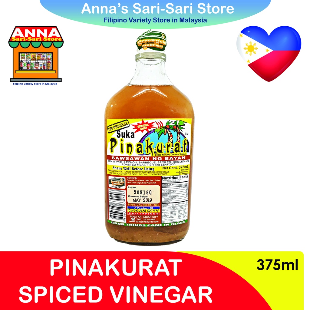 PINAKURAT Spiced Natural Coconut Vinegar 375ML Shopee Malaysia