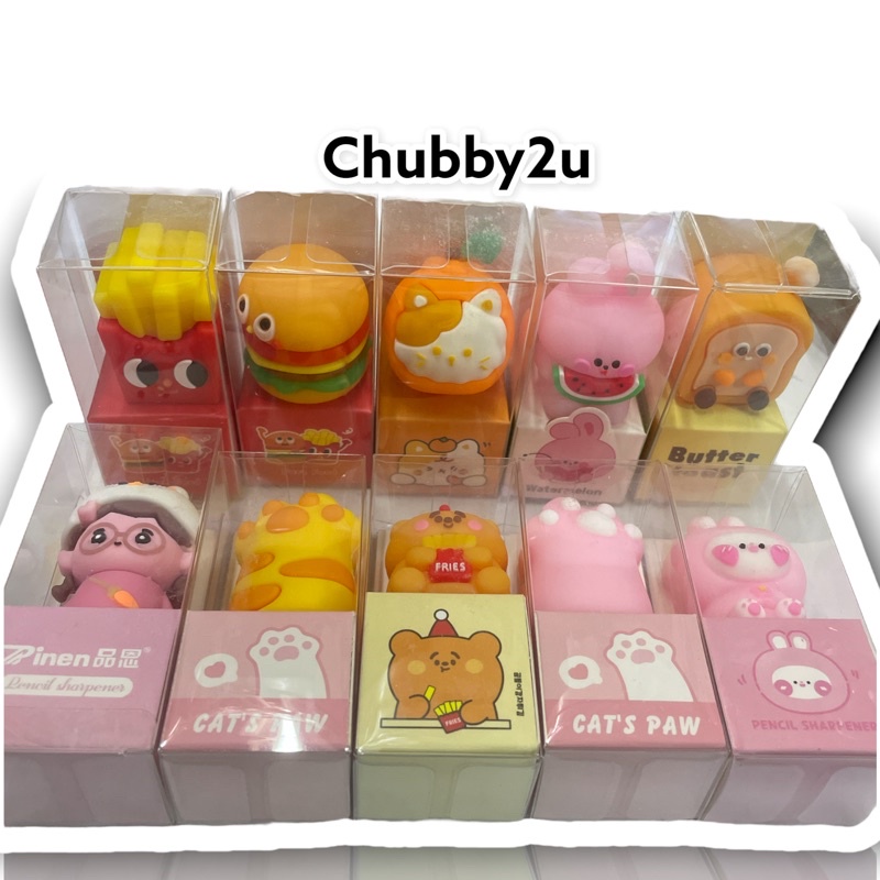 【Ready stock】Kuki原创设计可爱造型卡通图案Yoyo兔卷笔刀 pencil sharpener Shopee Malaysia