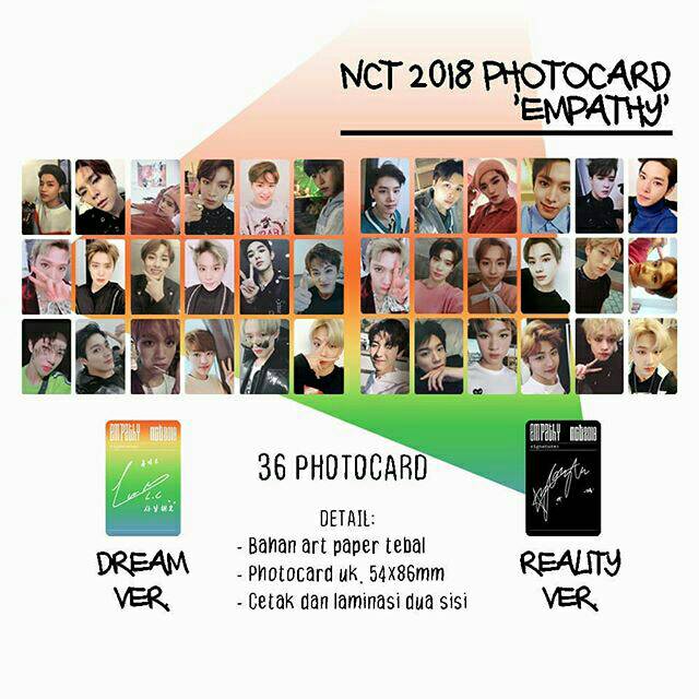 トレカ ルーカス Empathy エンパシー NCT NCT2018 WayV NCT 2018 Empathy Official Photocard Photo Card Full 36 pcs