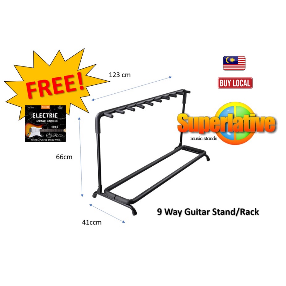 Guitar Stand Guitar Rack 9 Guitars Electric Guitar Holder Multi Guitar Display Rack Stand