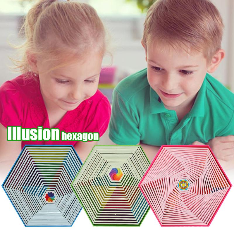 Hexagon Sensory Toy ,Hexagon Fidget Toy 3D Effect Stress Relief Hand