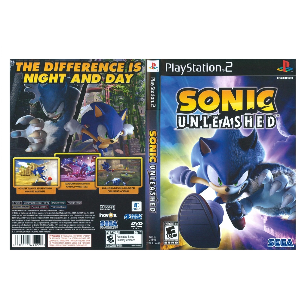 🔥PS2 CD DVD Games🔥 Sonic Unleashed (DVD Game) | Shopee Malaysia