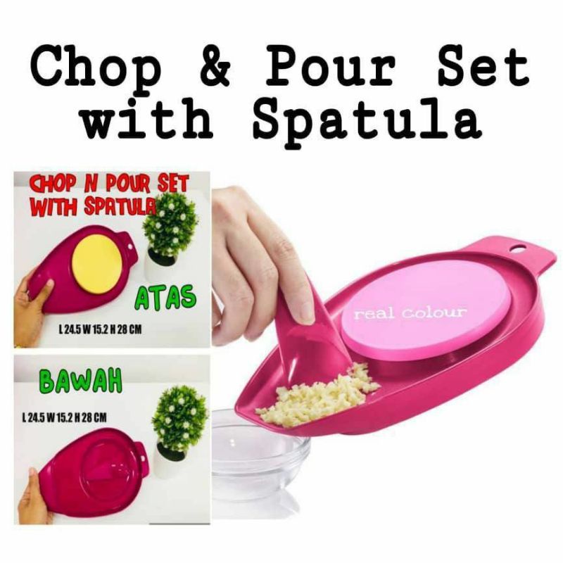 Tupperware Garlic Keeper 2.3L (MINI SIZE) [L 22.2cm W 18.3cm H 11.8cm] / Chop N Pour Shopee