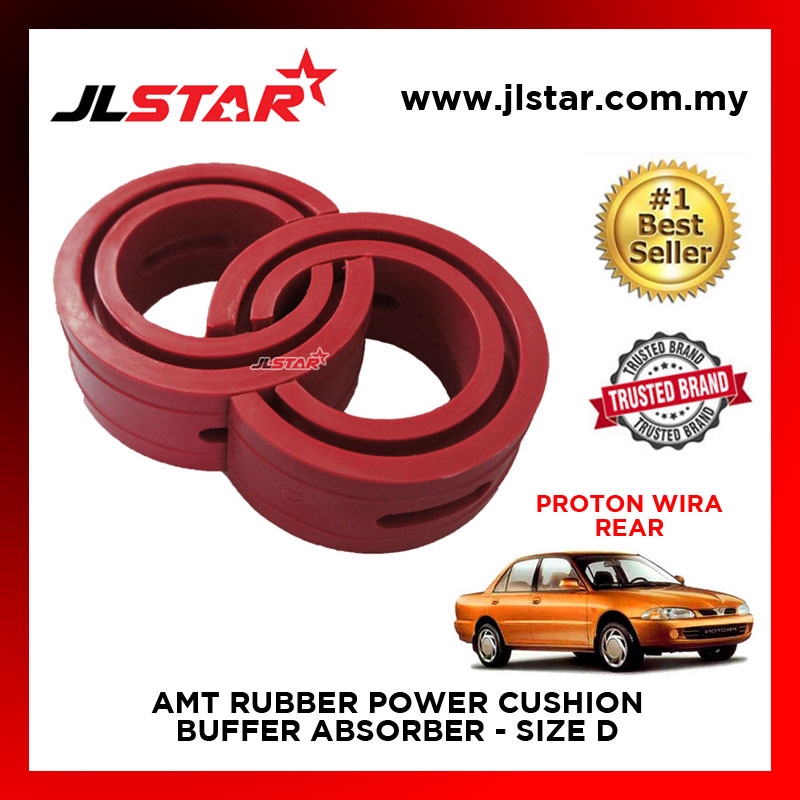 PROTON WIRA REAR SIZE D AMT RUBBER POWER CUSHION BUFFER ABSORBER COIL ...