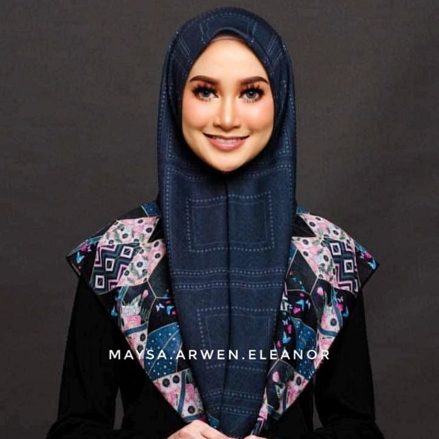 Tudung Bawal Maira Bling - 55 Dark Blue main image 0