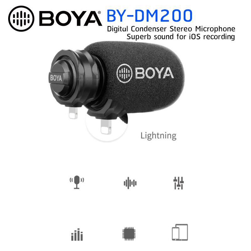 Boya BY-DM200 Digital Stereo Lightning Microphone | Shopee Malaysia