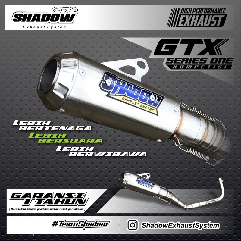 Shadow GTX series one competition exhaust DUCK MODIF / DUCK STD ...