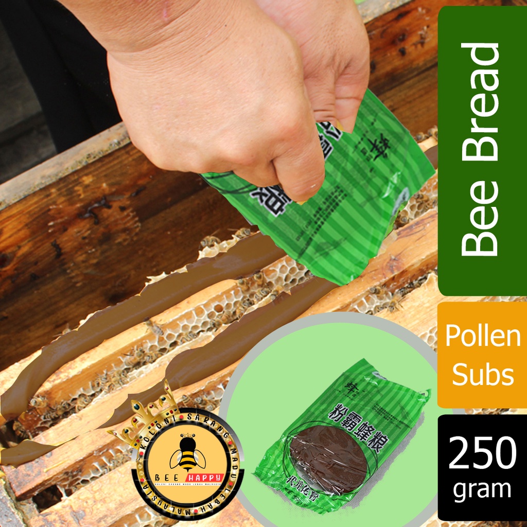 Bee Bread Patty Pollen Feed Food Substitute / Makanan Roti Pollen Lebah ...
