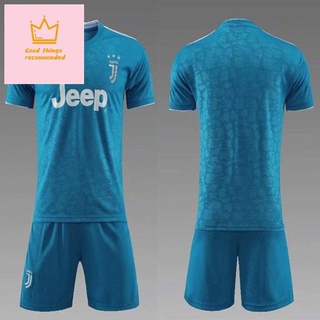 Men's adidas Cristiano Ronaldo Blue Juventus 2019/20 Third Replica Player  Jersey