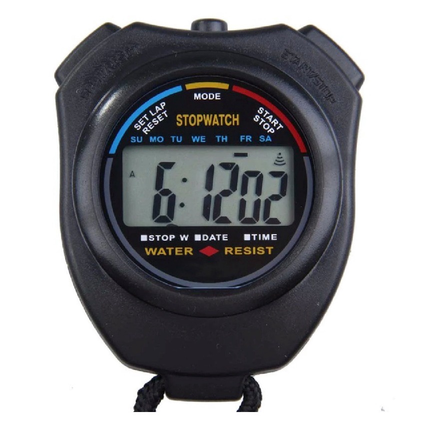 Digital LCD Stop Watch Timer Counter Alarm Clock Stopwatch Handheld ...