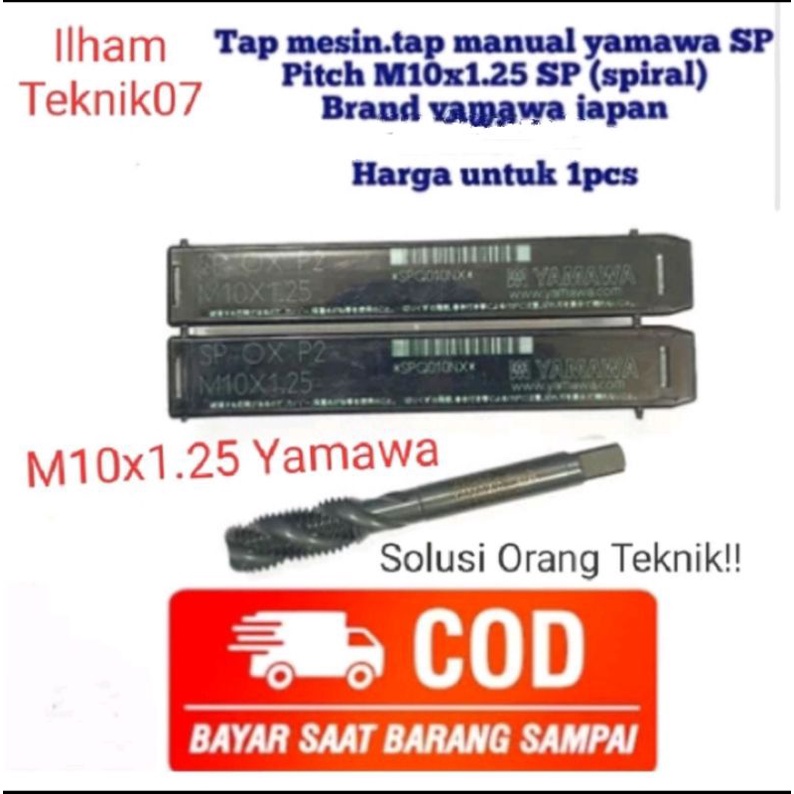 MESIN Yamawa Hand Tap Tap Tap Machine M10x1.25. Yamawa SP Manual Tap ...