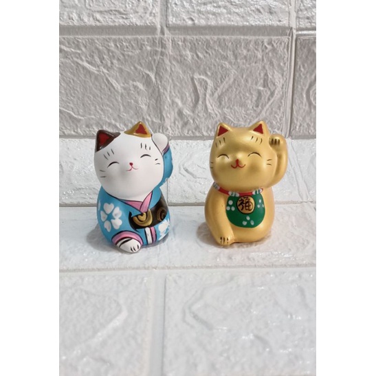 Defect lucky cat display / mini lucky cat display reject / mini cat ...