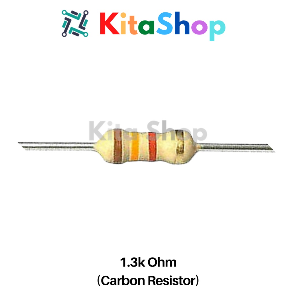 Resistor 1.3k Ohm (Carbon - 0.25W) | Shopee Malaysia