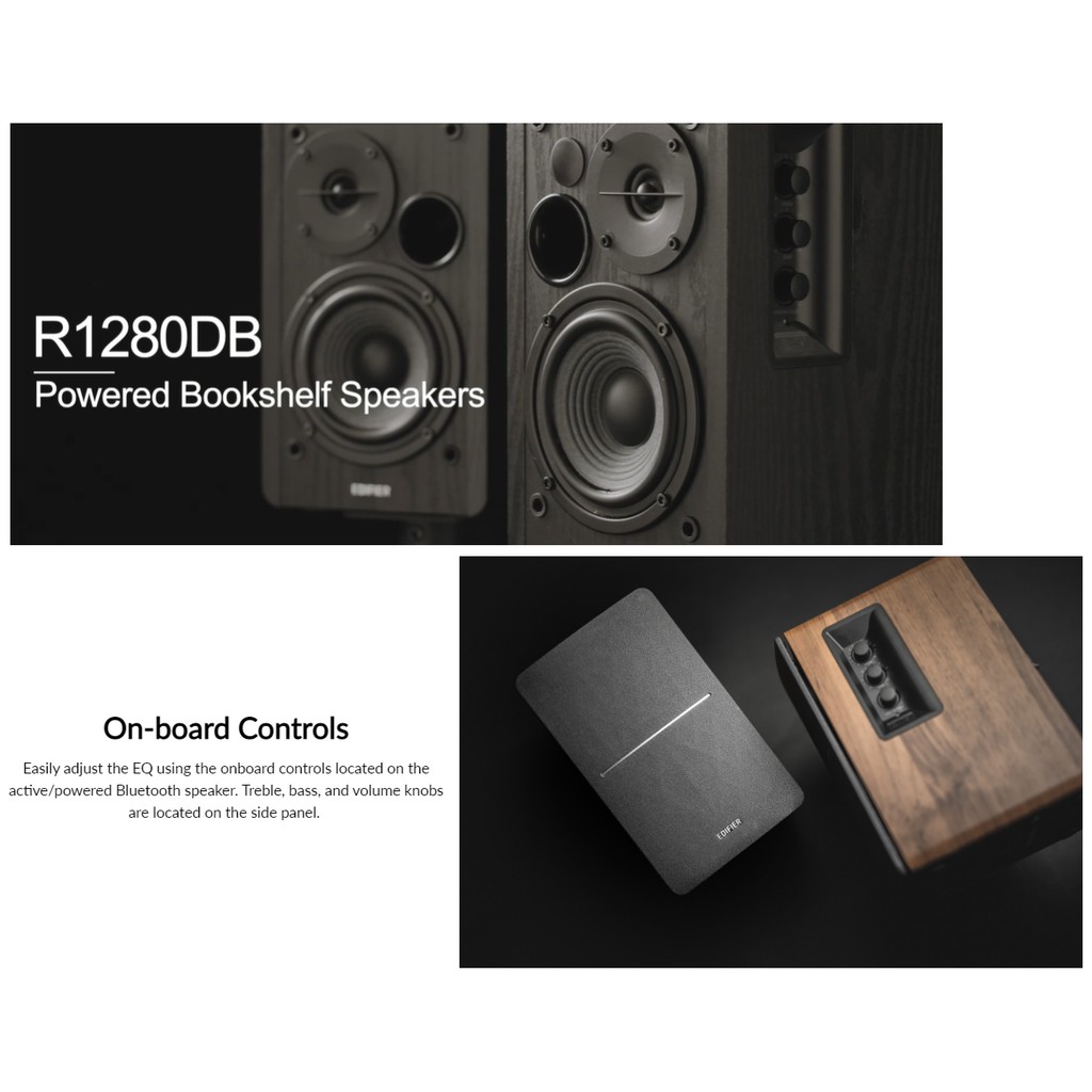 Edifier R1280DB Bluetooth High Performance Bookshelf Speaker | Edifier ...