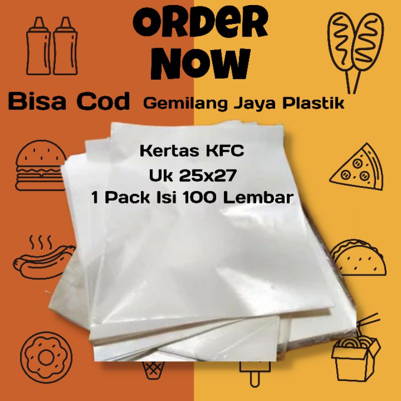Kfc/mcd/burger/kebab Rice Paper 100 Sheets | Shopee Malaysia