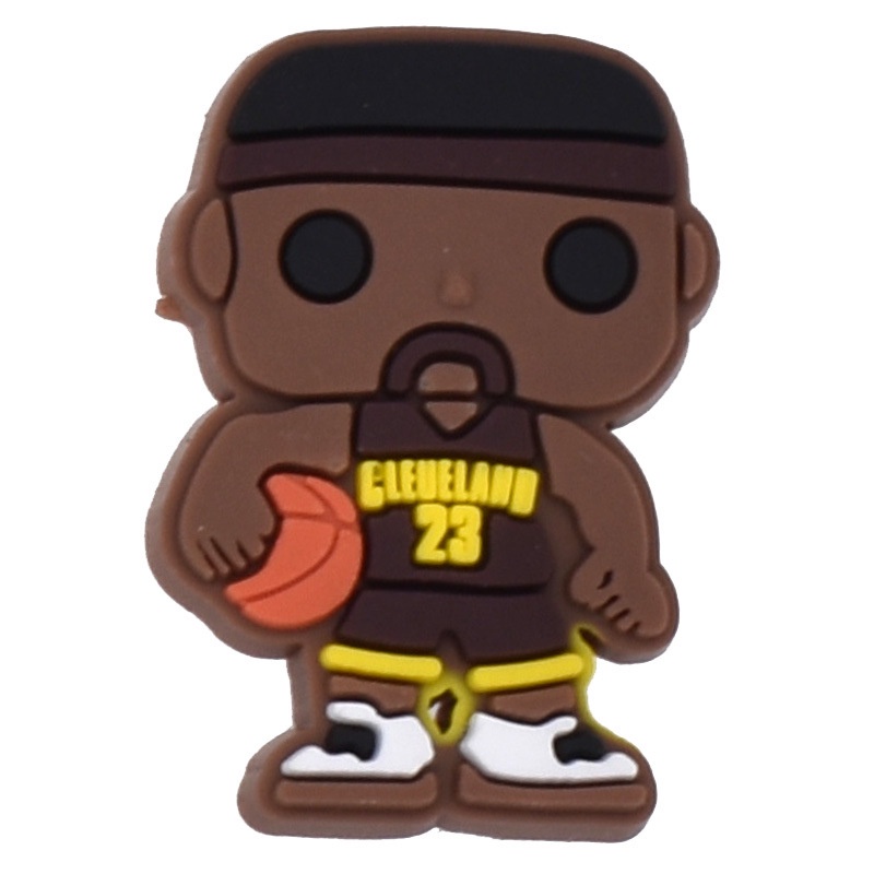 Crocs Jibbitz Creative Cute Cartoon Colorful Q Version of Basketball