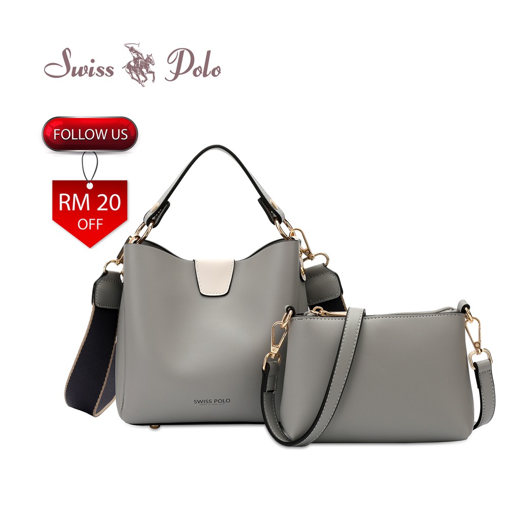 Swiss polo top handle sling online bag