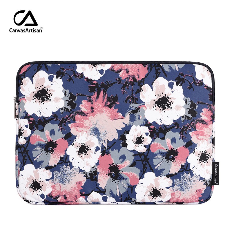 Canvasartisan Watercolor Style Flower Laptop Sleeve Bag Waterproof