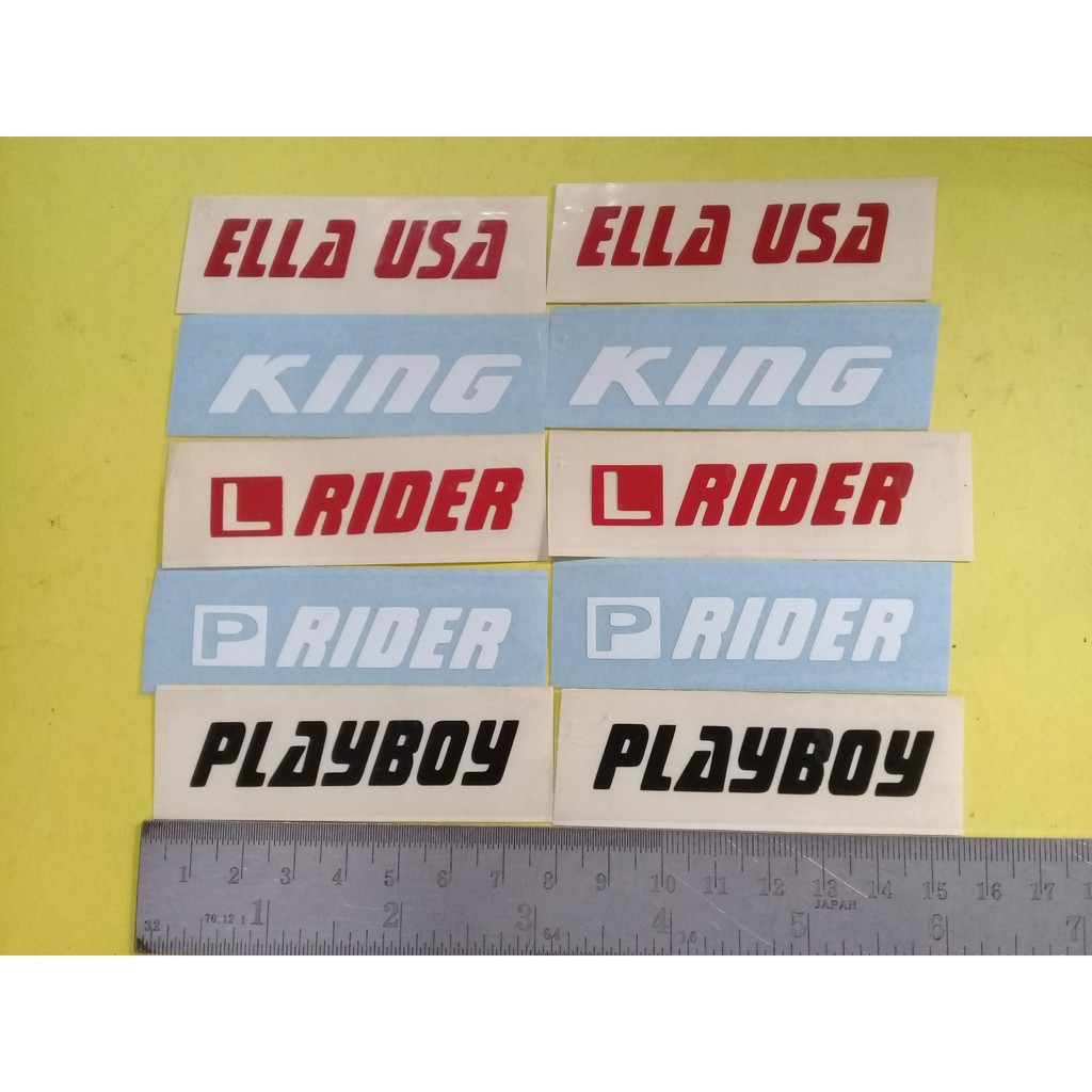 A Body Sticker Stripe Stiker Stickers Logos Emblems Bundle