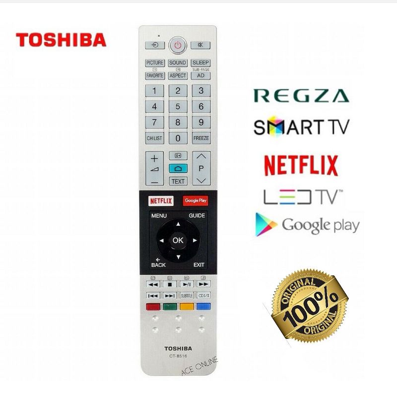 TOSHIBA LED/LCD/SMART TV Remote Control (CT8516) Original Or OEM