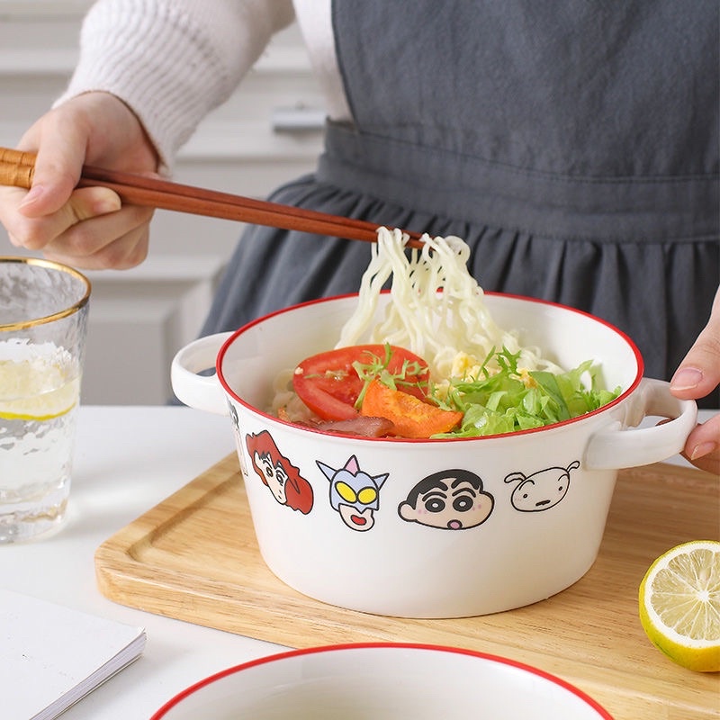Crayon Shin Chan Rice Bowls With Handle Microwave Oven INS Japan Style ...
