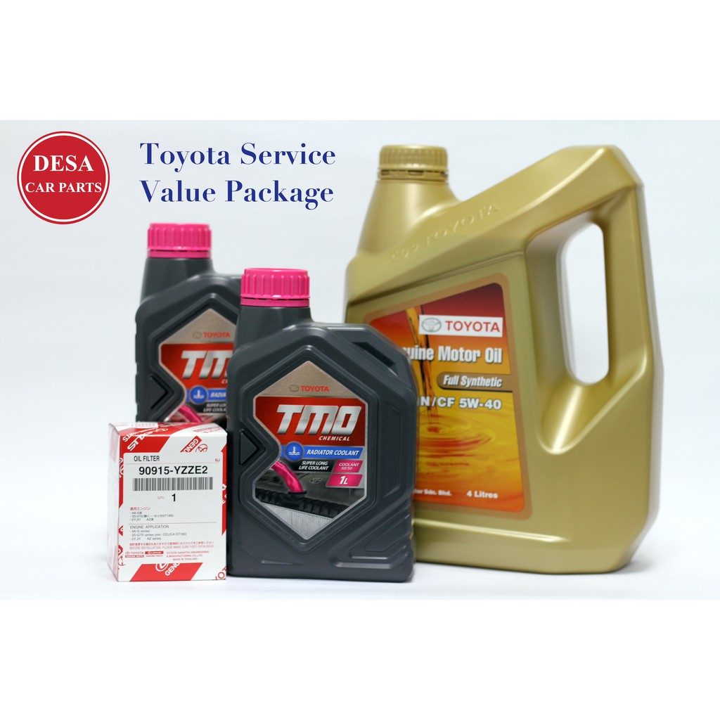 Toyota Service Value Package with Genuine Toyota Full Synthetic Engine ...