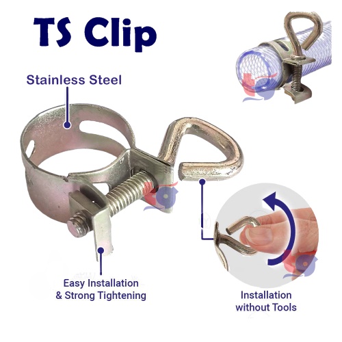 Gas Hose Connector and Clip / T Hose Joint / Lock Clip Gas Join T ...