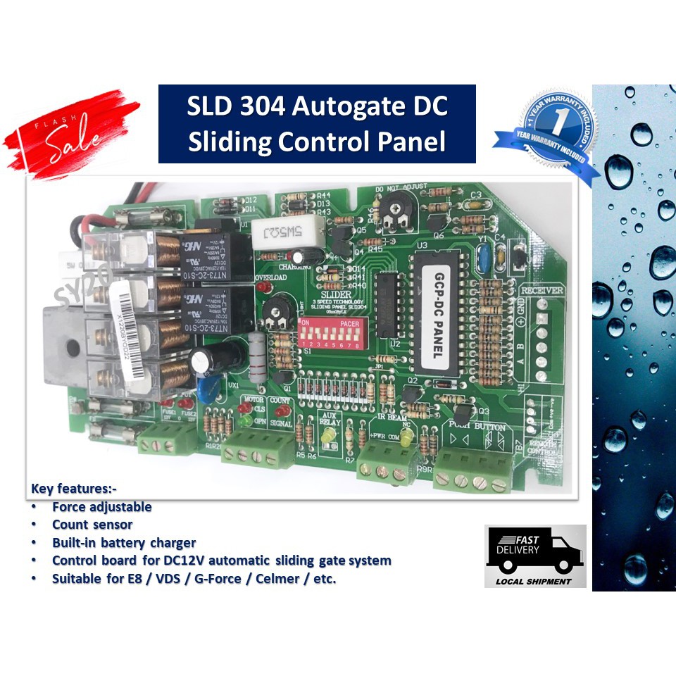 Sld 304 Autogate Dc Sliding Control Panel Board Shopee Malaysia