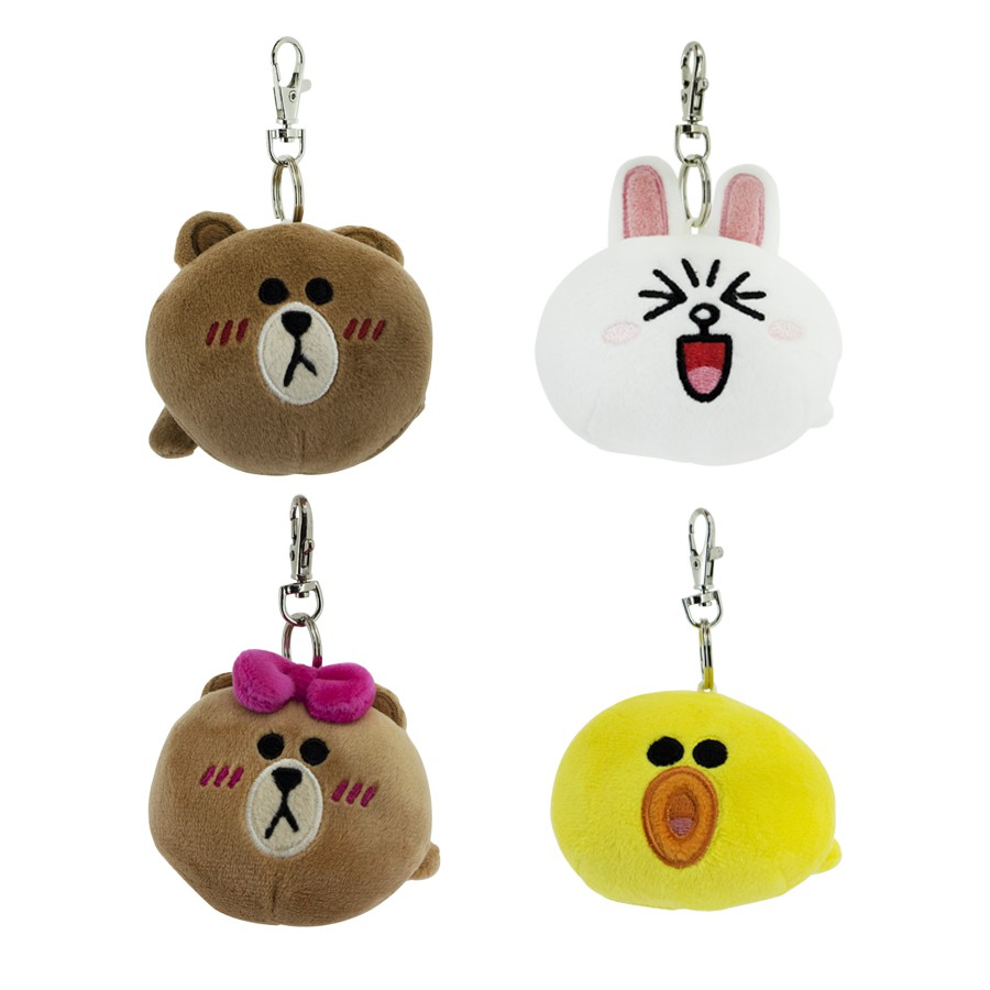 LINE FRIENDS Keychain Lying - Brown/Cony/Choco/Sally | Shopee Malaysia