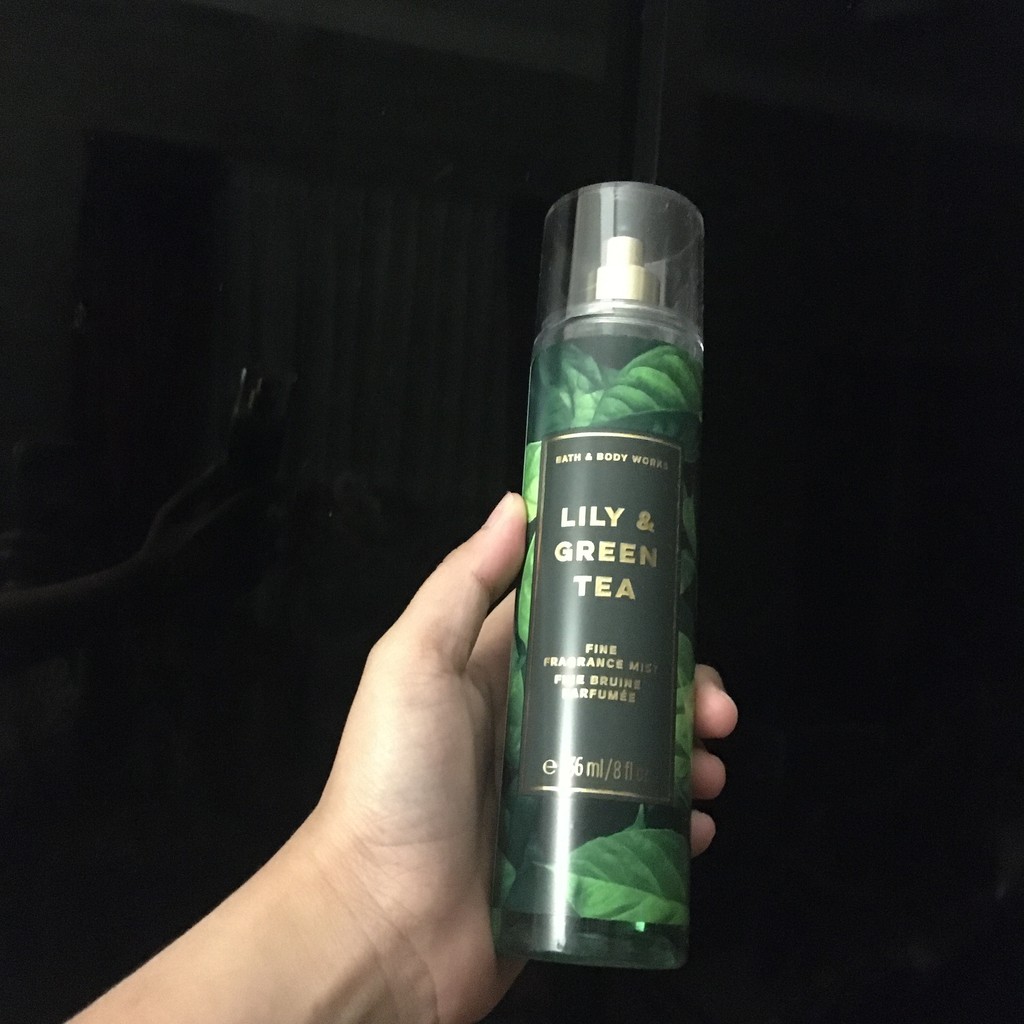 Lily and green tea body online mist