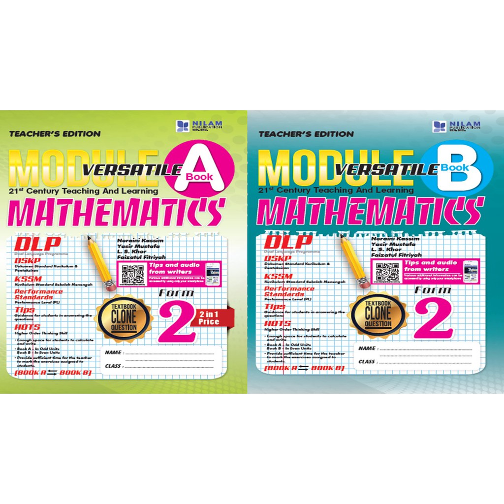 ST | NILAM BUKU LATIHAN - MODULE VERSATILE MATHEMATICS / MATEMATIK (DLP ...