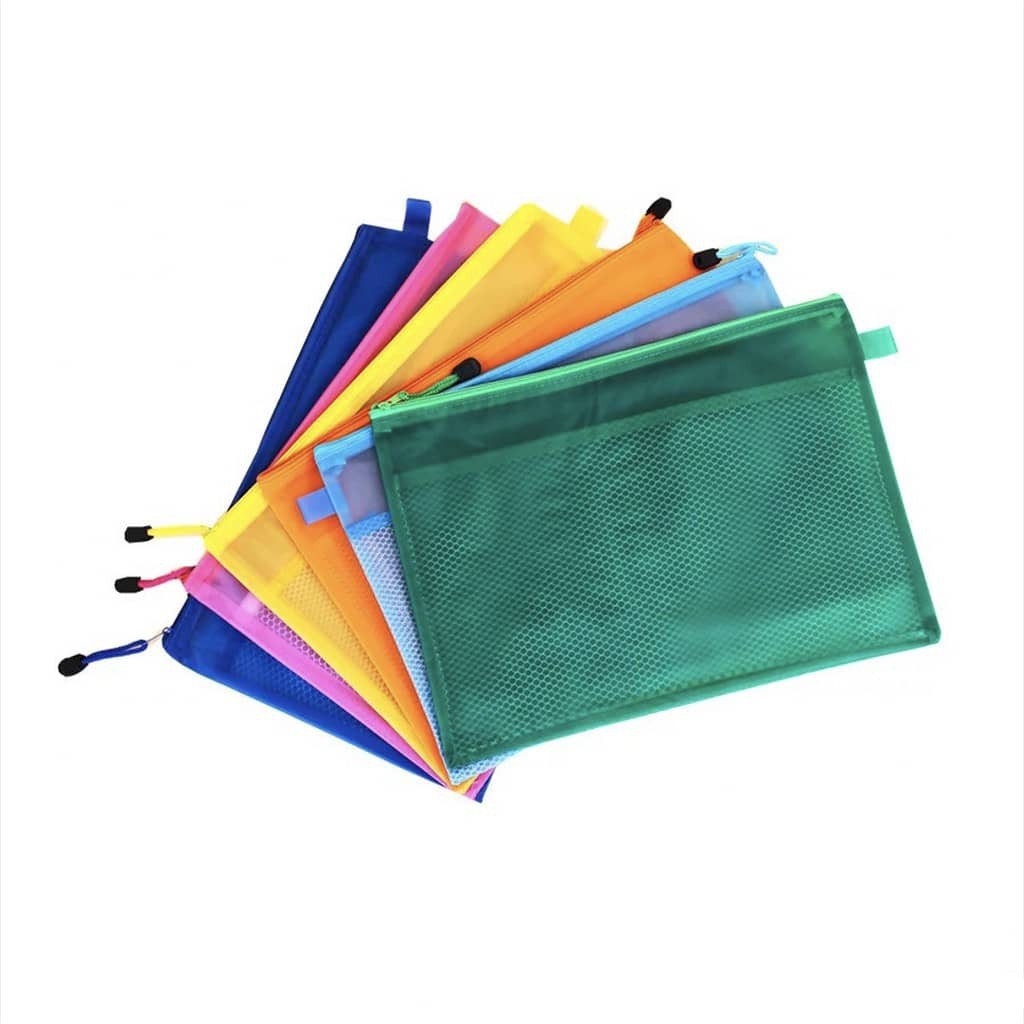 Document bag with zipper sale