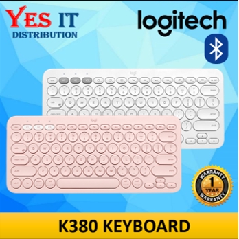 Logitech K380 Bluetooth Multi Device Keyboard ( ROSE GOLD / WHITE ...