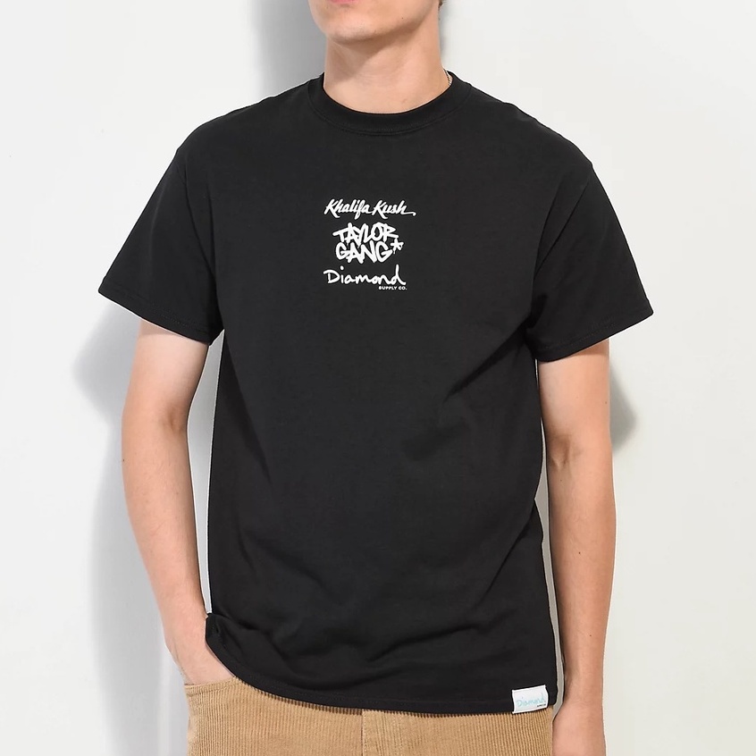[CLEARANCE] Diamond Supply Co. x Wiz Khalifa Logo Black Tee