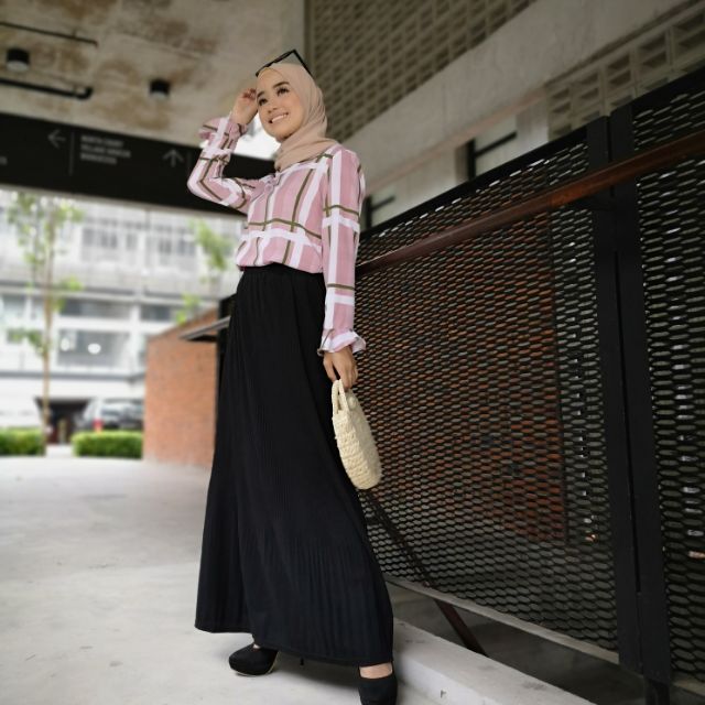 Long pleated skirt on sale malaysia