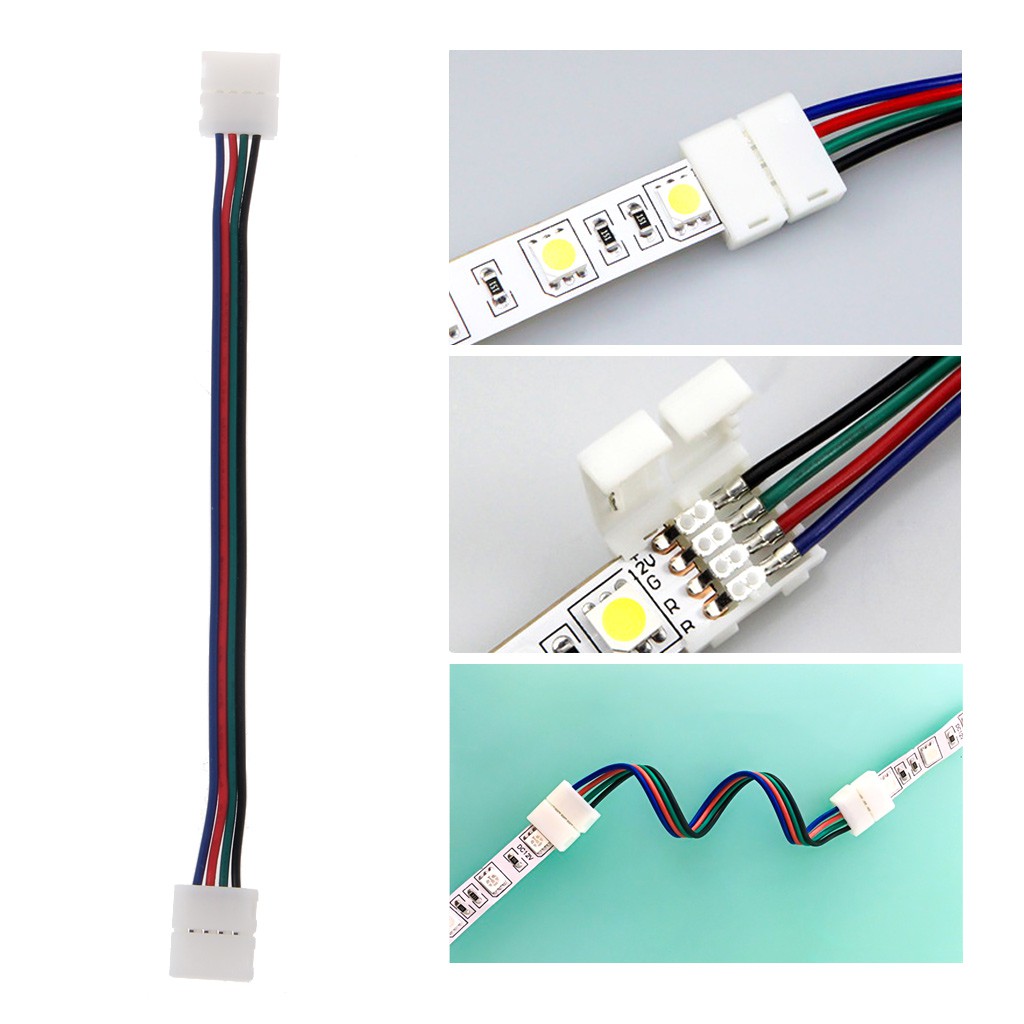 4Pin 10mm17cm RGB LED Strip Light Adapter Wire For 5050 LED Light