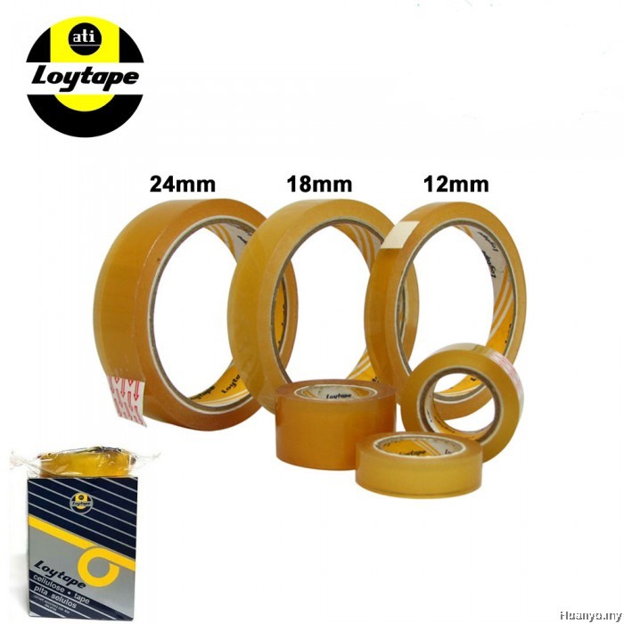 CELLOPHANE TAPE (LOYTAPE) 12mm/18mm/24mm x 40m | Shopee Malaysia