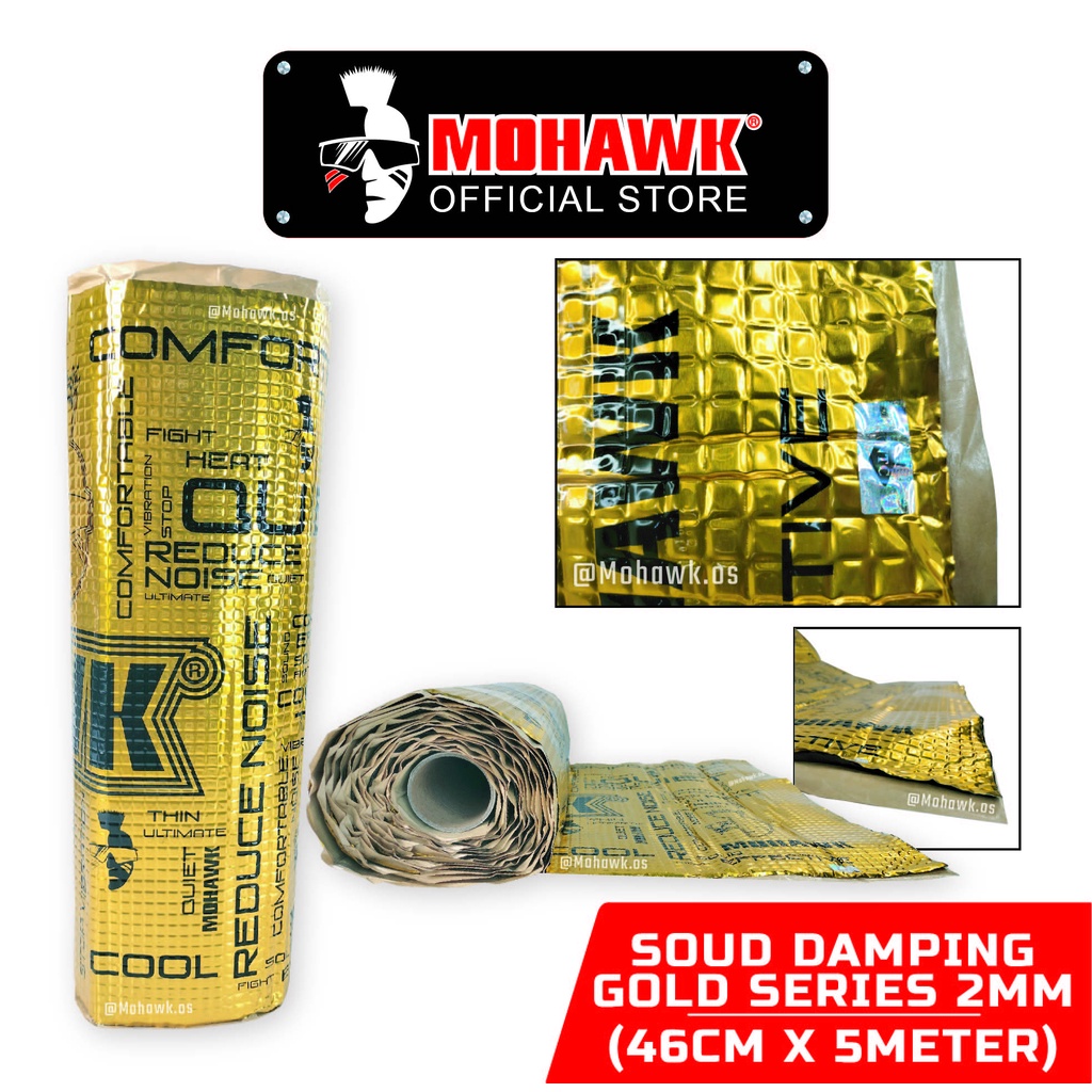 Mohawk 2mm Gold Series Soundproof Sound Damping for Car Doors Panel ...