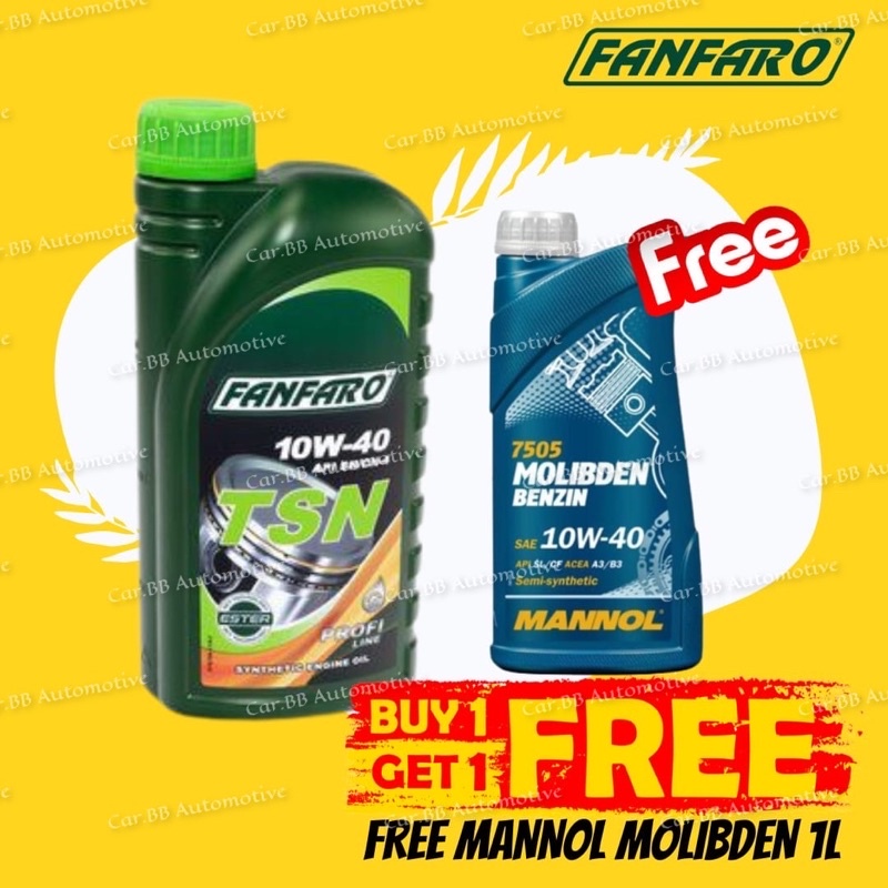 (MADE IN GERMAN )SCT Fanfaro F6704-1L 10w40 SEMI SYNTHETIC **FREE 10w40 ...