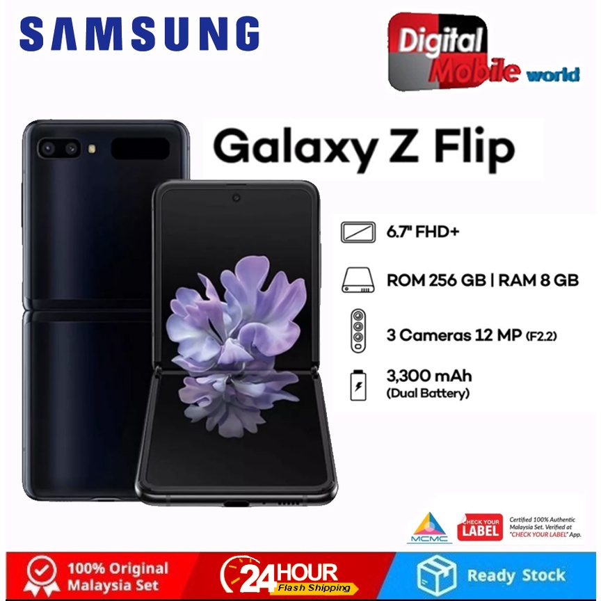 100% ORIGINAL Samsung Galaxy Z Flip(F700)-8GB RAM+256GB ROM | Shopee ...