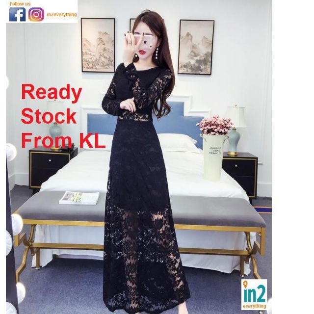 Lace dress shopee sale