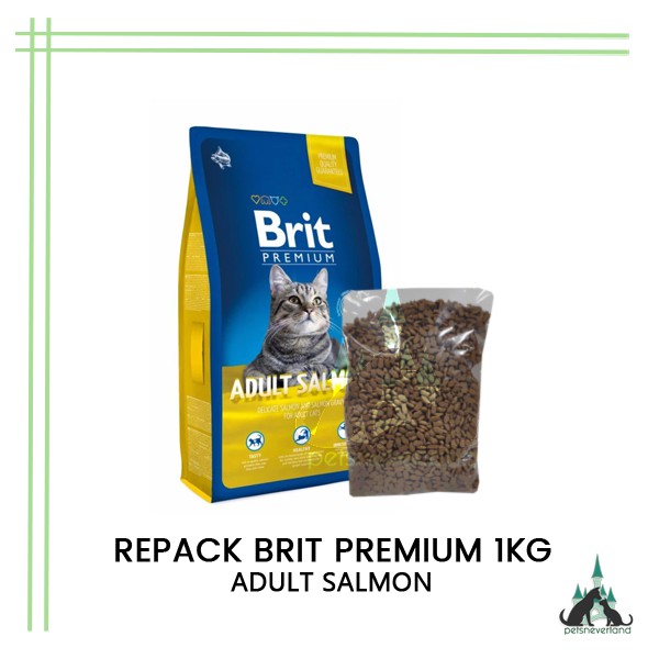 REPACK BRIT PREMIUM ADULT SALMON 1KG Shopee Malaysia