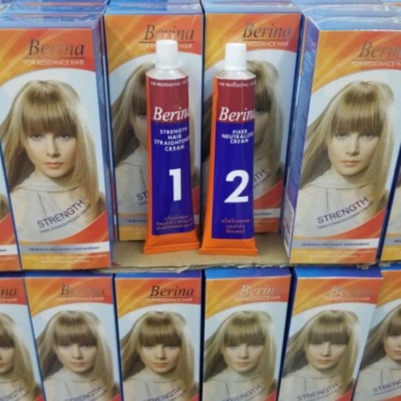 Berina Hair Straightener Cream (pelurus rambut) | Shopee Malaysia